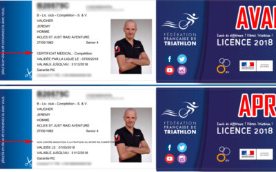 La licence FFTRI valable pour une course en 2019 ?